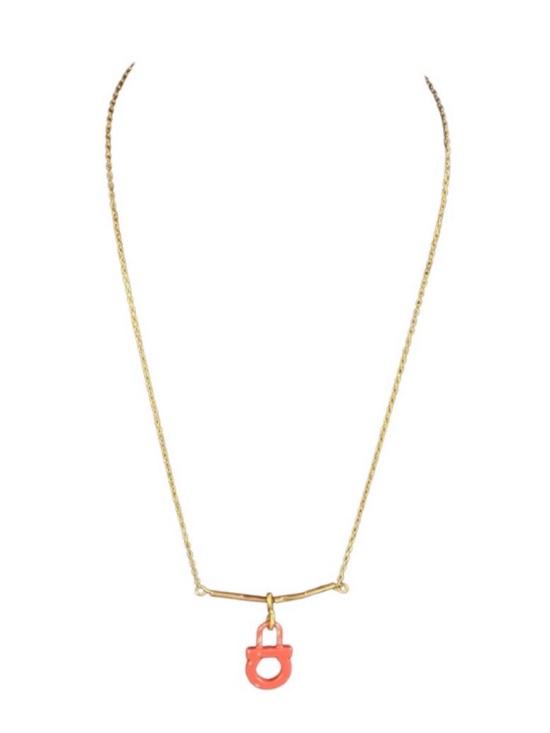 Upcycled Jewelry - Upcycled Authetic Ferragamo Red Charm